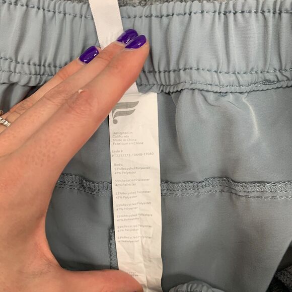 Fabletics Wander Hike Pants Women M Medium Slate Chafe Resistant Zip Pocket - Picture 5 of 14